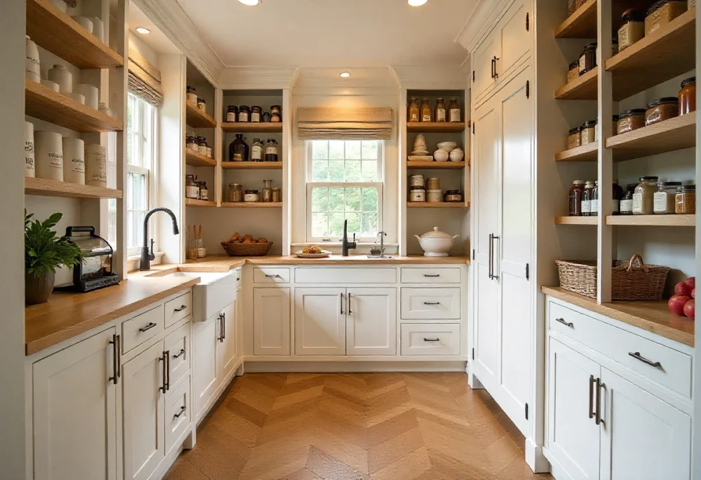A luxury pantry at home.