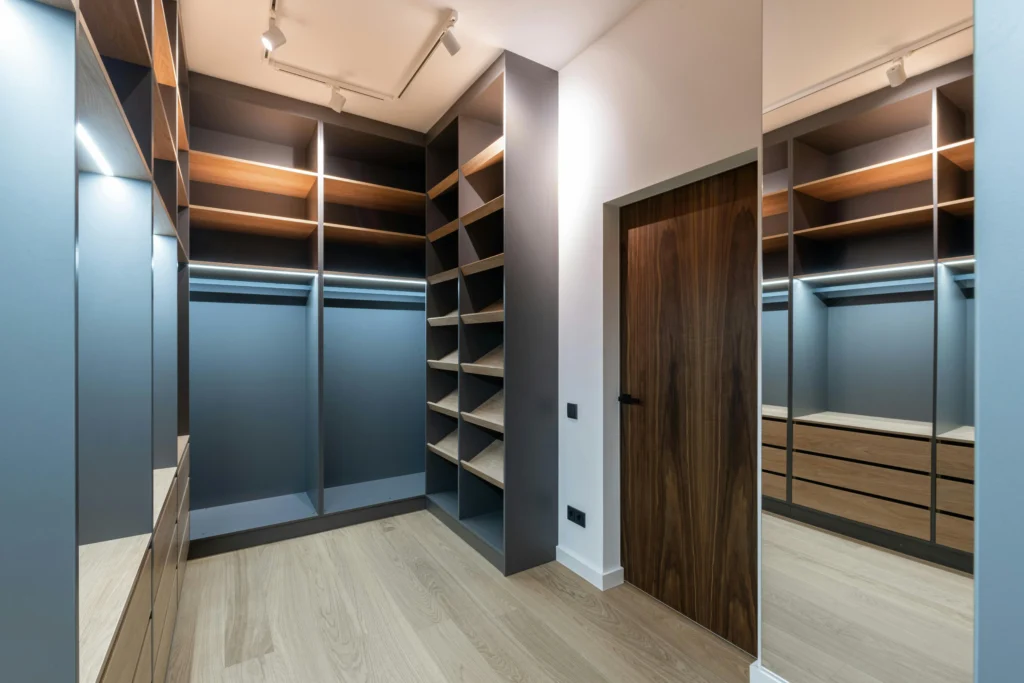 Closet for a growing family.